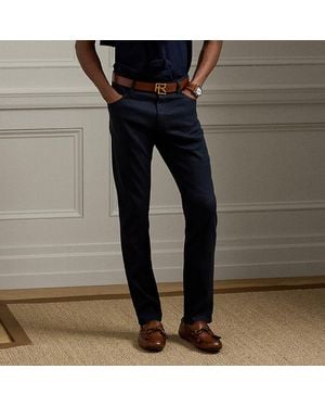 Ralph Lauren Ralph Lauren Slim Fit Stretch Linen-Cotton Jean - Blue