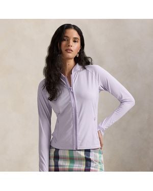 Ralph Lauren Stretch Jersey Zip Jacket - Purple