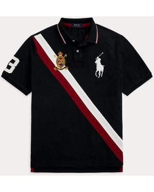 Polo Ralph Lauren Custom Slim Fit 20Th Anniversary Polo - Black