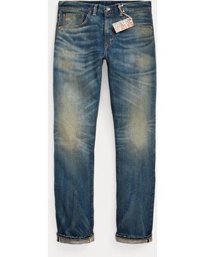 RRL High Slim Yosemite Selvedge Jean - Blue