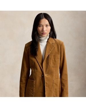 Polo Ralph Lauren Single-Breasted Corduroy Blazer - Brown