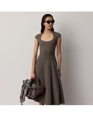 Ralph Lauren Strukturiertes Jersey-Tageskleid Maisey - Grau