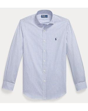 Polo Ralph Lauren Custom Fit Checked Poplin Shirt - Blue