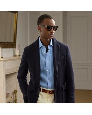Ralph Lauren Hadley Hand-Tailored Cashmere Jacket - Blue