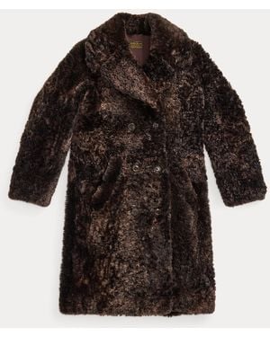 RRL Shearling Coat - Black