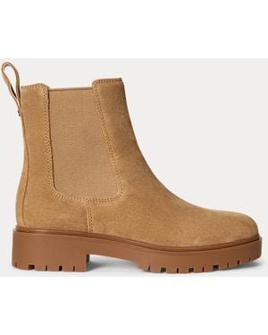 Ralph Lauren Allyson Suede Bootie - Brown