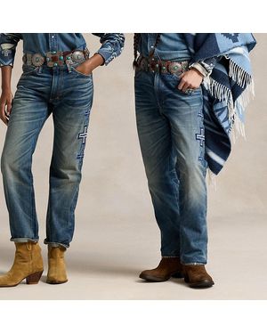 Polo Ralph Lauren Jeans PRL x Naiomi Glasses ricamati - Blu
