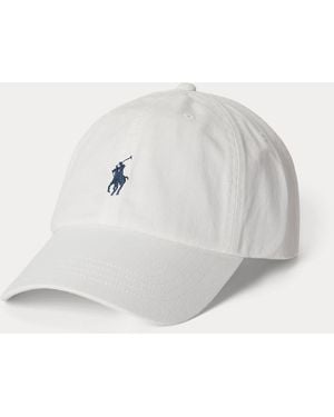 Ralph Lauren Embroidered Twill Ball Cap - White