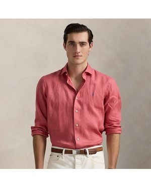 Polo Ralph Lauren Custom Fit Linen Shirt - Red