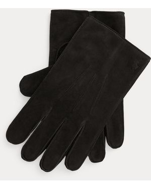 Polo Ralph Lauren Insulated Suede Gloves - Black