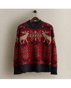 Ralph Lauren C. 1995 Alpaca-Wool Sweater - Red