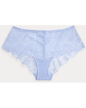 Ralph Lauren Braga Hípster De Encaje - Azul