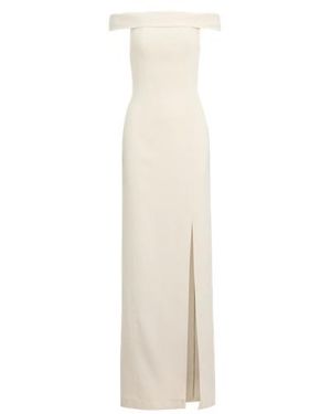 Ralph Lauren Abito lungo in crêpe a spalle scoperte - Bianco