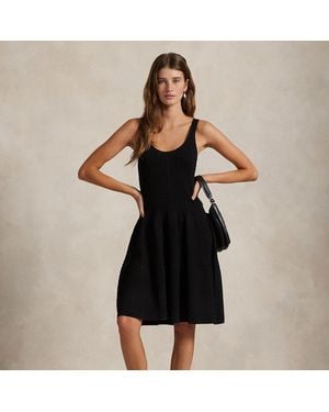 Polo Ralph Lauren Cable-Knit Sleeveless Jumper Dress - Black