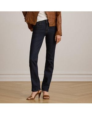 Ralph Lauren High-Rise Slim Straight Jean - Blue