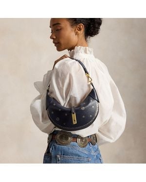 Ralph Lauren Polo Id Leather Mini Shoulder Bag - Gray