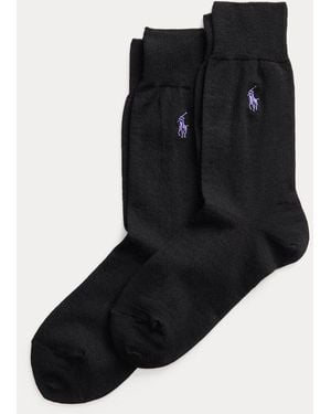 Polo Ralph Lauren Dress Sock 2-Pack - Black