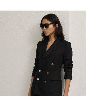 Ralph Lauren Giacca Camden in lino - Nero