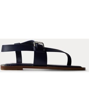 Ralph Lauren Payton Calfskin Sandal - Blue
