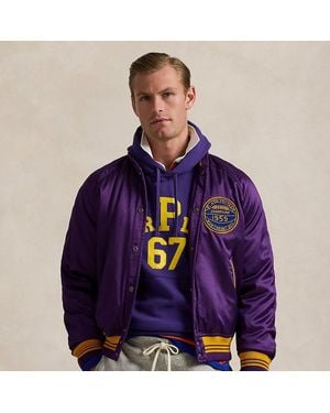 Ralph Lauren Giacca in raso stile college - Viola