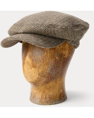 RRL Wool-Blend Herringbone Driver's Cap - Natural