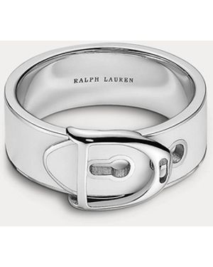 Ralph Lauren Welington Enamel Ring - White
