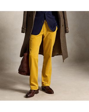 Polo Ralph Lauren Straight Fit Stretch Corduroy Trousers - Yellow