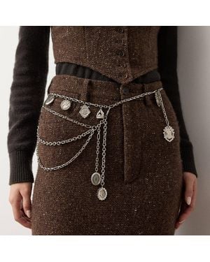 Ralph Lauren Multichain Charm Belt - Brown