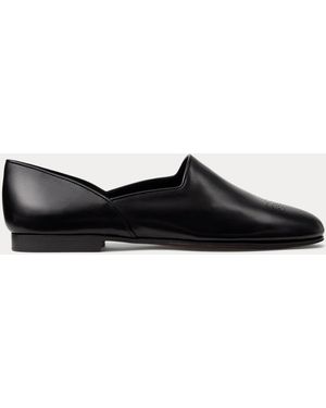 Ralph Lauren Ralph Lauren Bronwen Calfskin Slipper - Black
