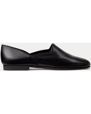 Ralph Lauren Ralph Lauren Bronwen Calfskin Slipper - Black