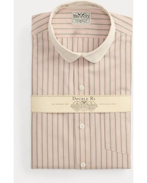 RRL Slim Fit Striped Shirt - Natural