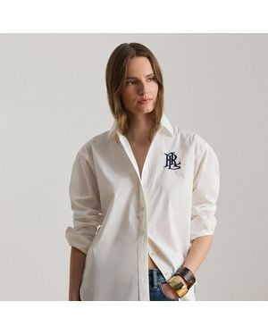 Ralph Lauren Relaxed Fit Stretch Cotton Shirt - White