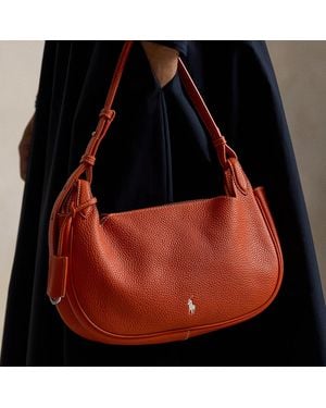 Ralph Lauren Polo Play Leather Shoulder Bag - Red