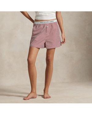 Polo Ralph Lauren Striped Cotton Boxer - Pink