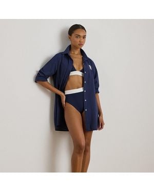 Ralph Lauren Organic Cotton Shirt Cover-Up - Blue
