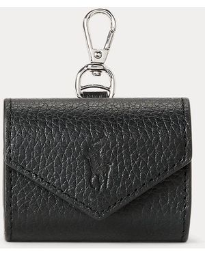 Polo Ralph Lauren Pebbled Leather Airpods Pro Case - Black