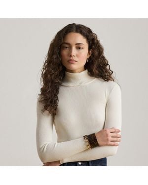 Ralph Lauren Jersey De Algodón Con Cuello Vuelto - Neutro