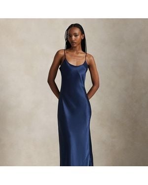 Polo Ralph Lauren Satin Slip Dress - Blue