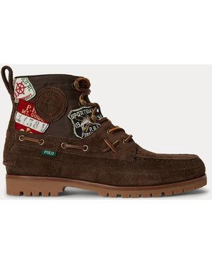 Polo Ralph Lauren Ranger Mid Suede & Twill Boot - Brown