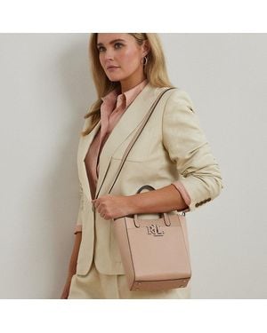 Ralph Lauren Tote Cameryn piccola in pelle martellata - Rosa