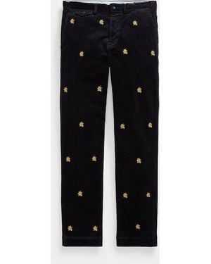 Polo Ralph Lauren Bedford Straight Fit Corduroy Trousers - Black