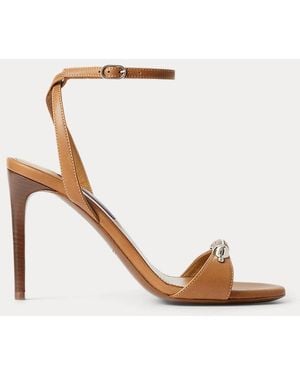 Ralph Lauren Sandalette Presling Aus Kalbsleder - Braun