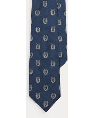 Ralph Lauren Silk Club Tie - Blue