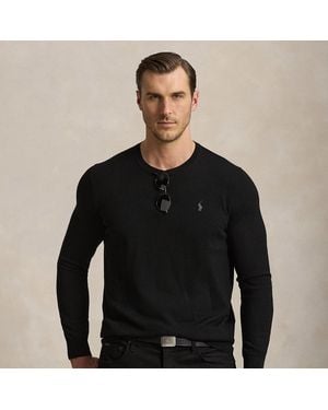 Ralph Lauren Washable Wool Crewneck Jumper - Black