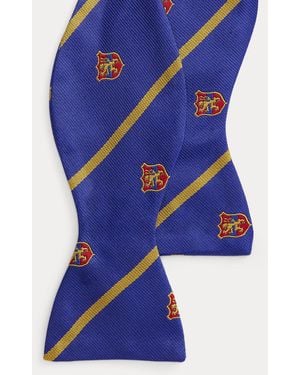 Polo Ralph Lauren Striped Silk Club Bow Tie - Blue
