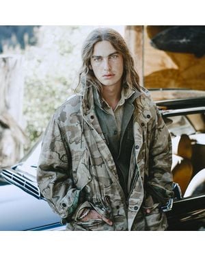RRL Parka De Sarga De Camuflaje Reversible - Verde
