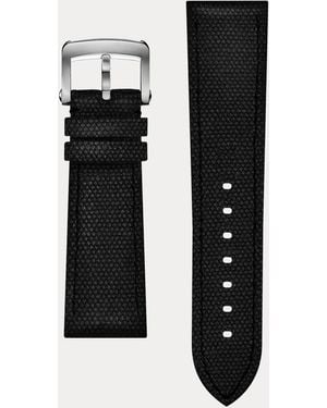 Ralph Lauren Canvas Horlogeband - Zwart