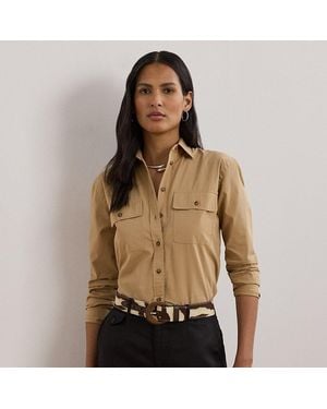 Ralph Lauren Federleichtes Relaxed-Fit Baumwollhemd - Grün