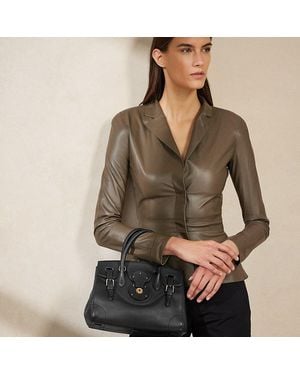 Ralph Lauren Tasche Soft Ricky 27 Aus Kalbsleder - Mehrfarbig