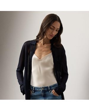 Ralph Lauren Sheer Sweater Shirt - Black